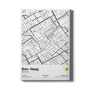 Stadskaart Den Haag Centrum II canvas