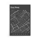 Stadskaart Den Haag Centrum III poster - Walljar