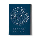 Stadskaart Den Haag Centrum IV canvas