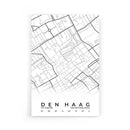 Stadskaart Den Haag Centrum poster