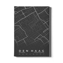 Stadskaart Den Haag Centrum canvas
