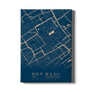 Stadskaart Den Haag Centrum VI canvas