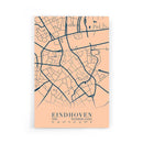 Stadskaart Eindhoven Centrum VI op poster