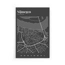 Stadskaart Nijmegen Centrum III op poster
