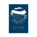 Stadskaart Nijmegen Centrum IV op poster