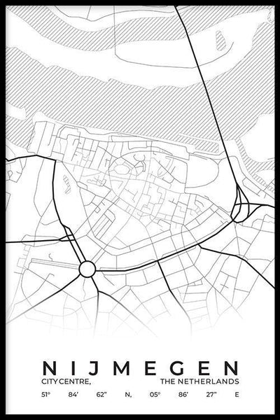 Stadskaart Nijmegen