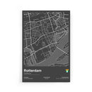 Stadskaart Rotterdam Centrum II poster