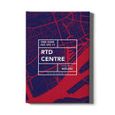 Stadskaart Rotterdam Centrum V canvas