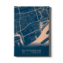 Stadskaart Rotterdam Centrum VI canvas