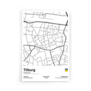 Stadskaart Tilburg Centrum II op poster