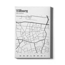 Stadskaart Tilburg Centrum III op canvas