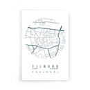 Stadskaart Tilburg Centrum IV op poster