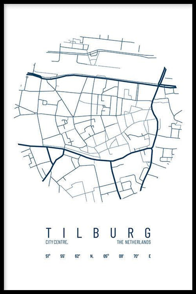 Stadskaart Tilburg