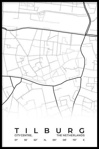 Stadskaart Tilburg