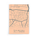 Stadskaart Tilburg Centrum VI op poster