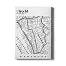 Stadskaart Utrecht Centrum III canvas