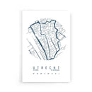 Stadskaart Utrecht Centrum IV poster
