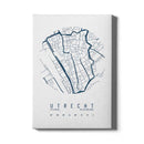 Stadskaart Utrecht Centrum IV canvas