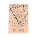 Stadskaart Utrecht Centrum VI poster
