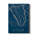 Stadskaart Utrecht Centrum VI canvas