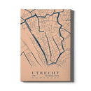 Stadskaart Utrecht Centrum VI canvas