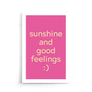 Sunshine & Good Feelings - Walljar