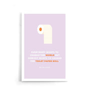 Toilet paper poster