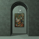 Van Huysem - Stilleven met Bloemen en Vlinders - Walljar