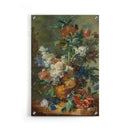 Van Huysem - Stilleven met Bloemen en Vlinders - Walljar