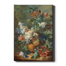 Van Huysem - Stilleven met Bloemen en Vlinders - Walljar