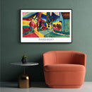 Kandinsky Landscape With Two Poplars poster
