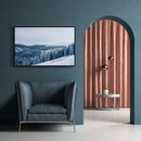 Bos berg sneeuw poster