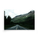 Bos gebergte weg poster