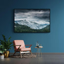 Sneeuw bos gebergte poster