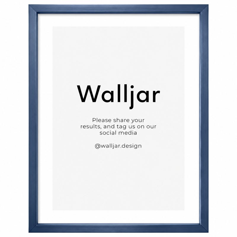 Aluminium mat Blauw